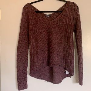 Plum American eagle pull over sweater